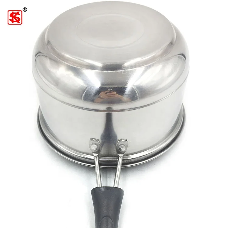 Cheap Metal Milk Pot Stainless Steel Saucepan Pot Soup Pot Set With Clear Glass Cover For Cooking