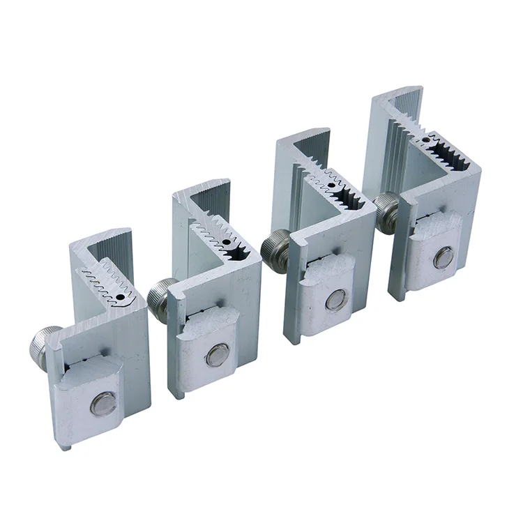 Factory Sale 30mm-50mm SUS304 Adjustable Solar End Clamp System OF Solar PV Dead End Rail Clamp