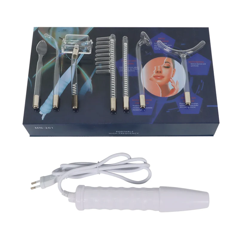 7 in 1High Frequency Wand Skin Facial Massager Facial Machine Other Home Use Beauty Equipment