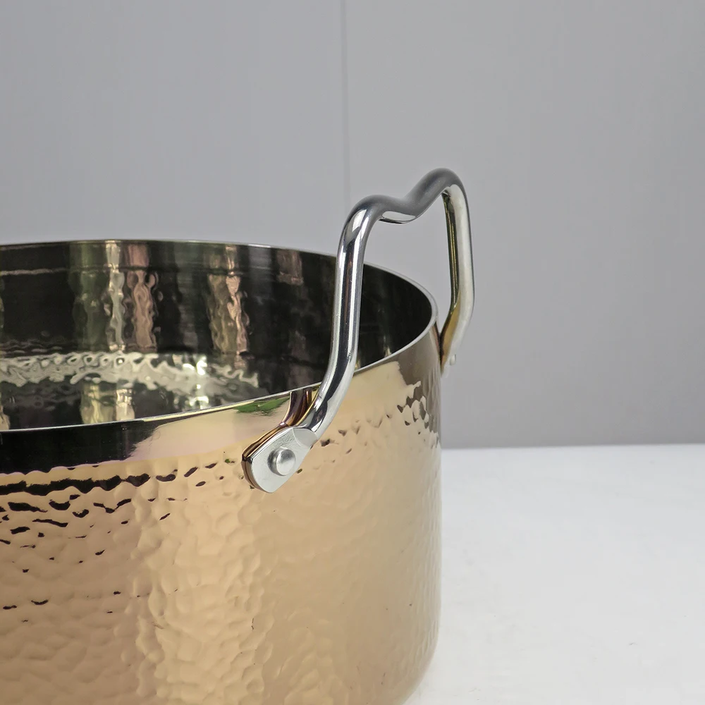 High Quality Stainless Steel Stockpot High Body Soup Pot Durable Three-Layer Cookware Pot Non-stick Induction Cooker