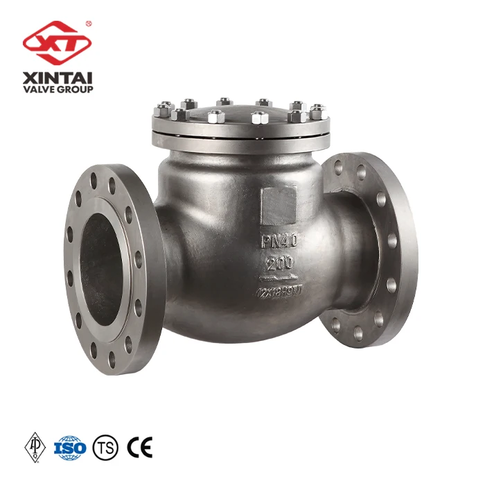
GOST check valve H44W-40P DN200 Hydraulic prevent the medium from flowing back. 