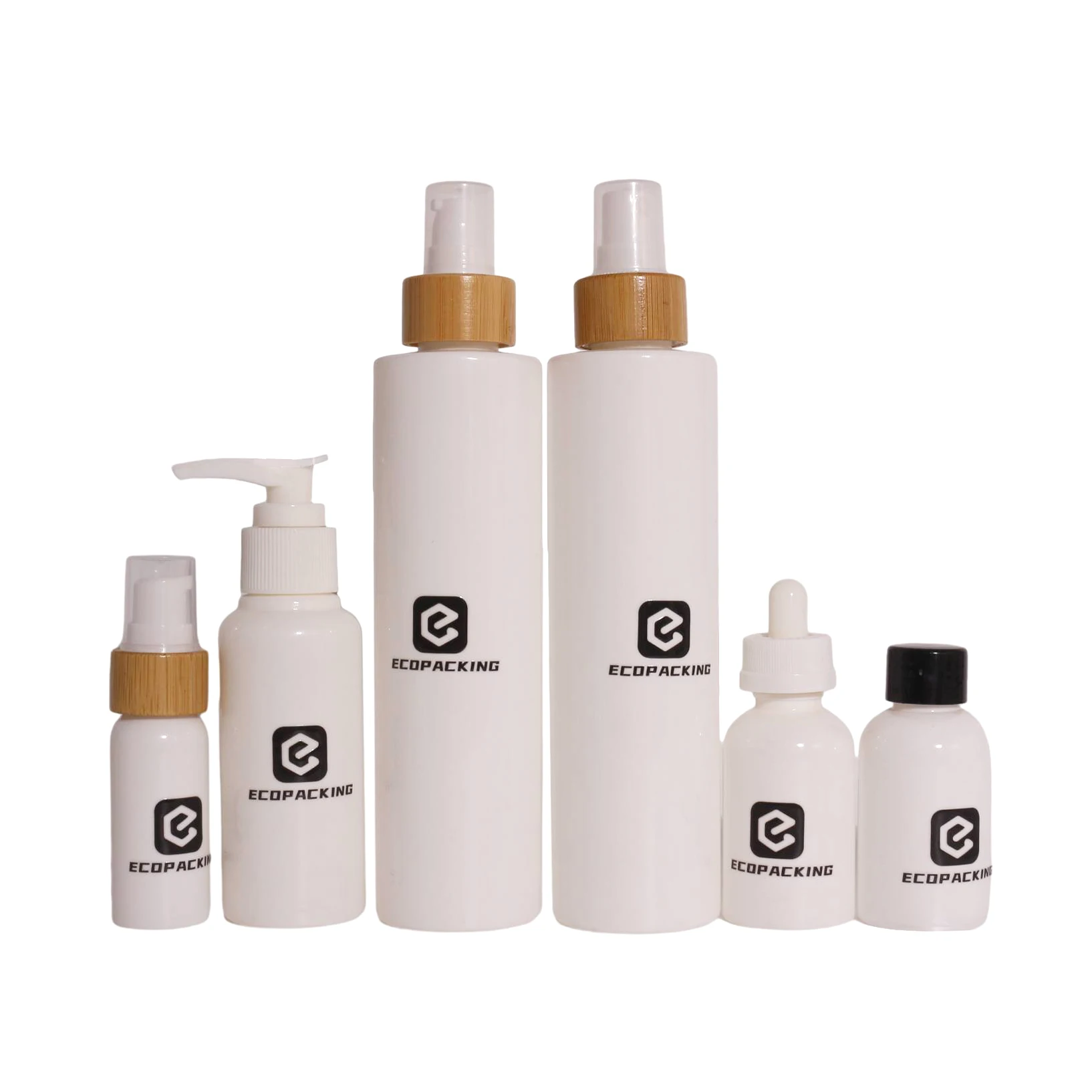 Eco Friendly Cosmetic Bottles 30ml 50ml 100ml 250ml Empty Cream Container 15g 30g 50g 100g Jars for Skin Care Packaging