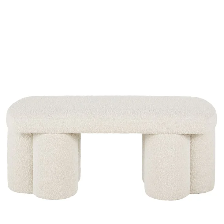 home furniture for bedroom soft bench with sponge and fabric lamb ottoman long chair stools & ottoman