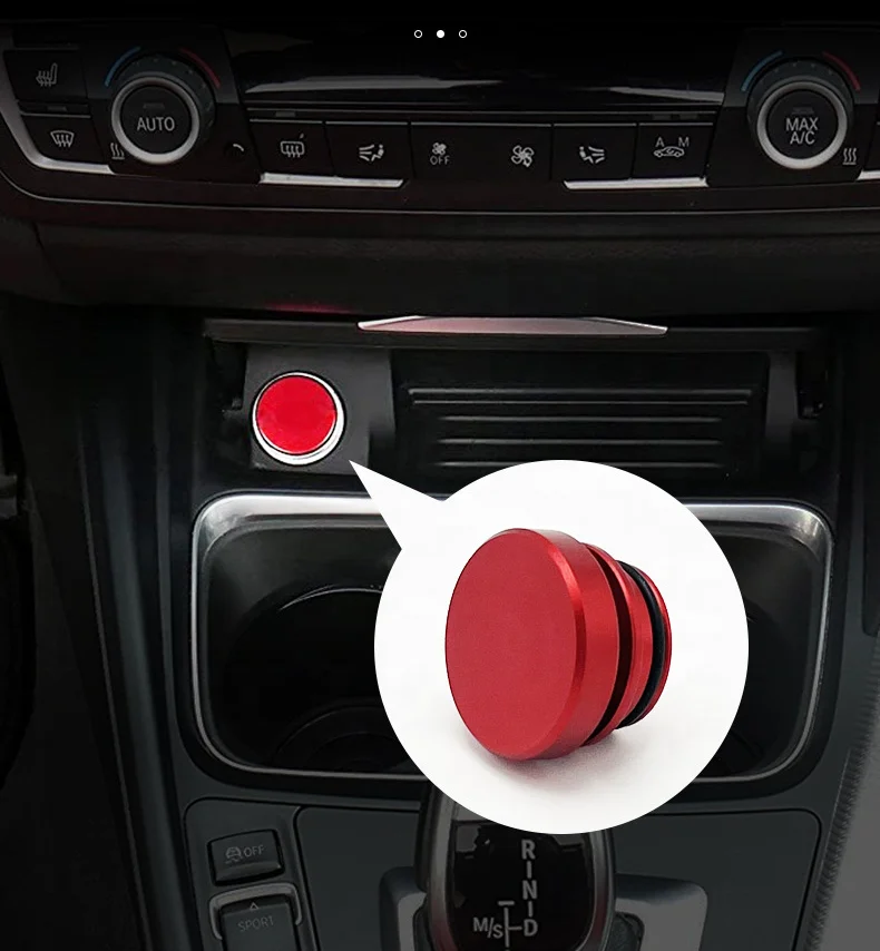 Universal Car CNC Oil Filler Plug HAT Cigarette lighter dust cover aluminum