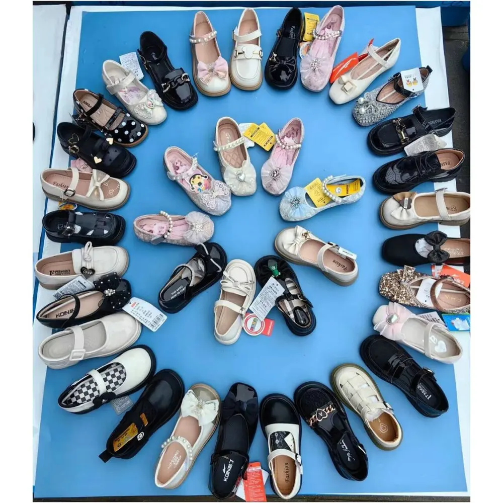 4.25 Dollar Model ZHX015 Sandals Size 26-37 Ready Girl Child School Big Kids Children Autumn Infant Baby Shoes With Patterns