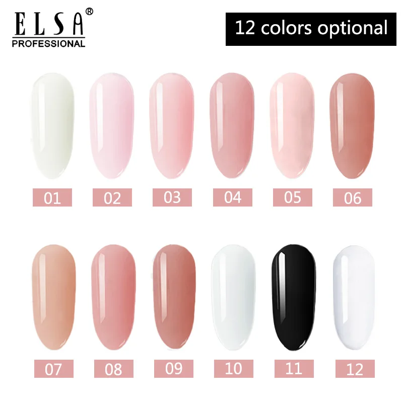 ELSA MSDS natural resin 120 color nail gel polish acrylic uv poly gel for extend nails