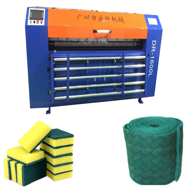 Kitchen sponge abrasive pad eva disc knife automatic horizontal and vertical cutting machine making machine