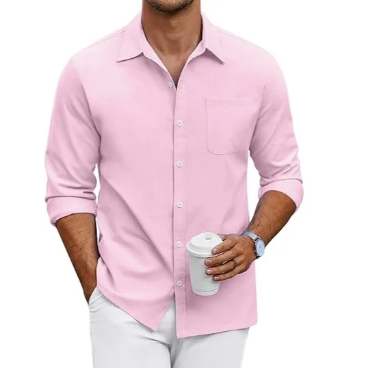 100% Cotton oxford wholesale mens dress shirts magliette-shirt solid color personal logo customization