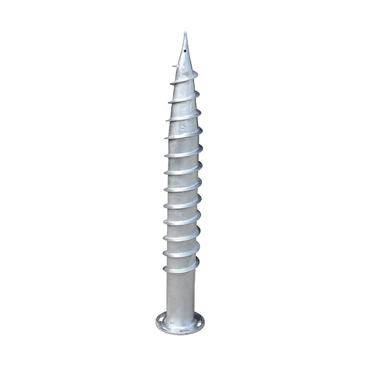 Solar Diameter 76mm krinner screw piles ISO Approval Ground Screw