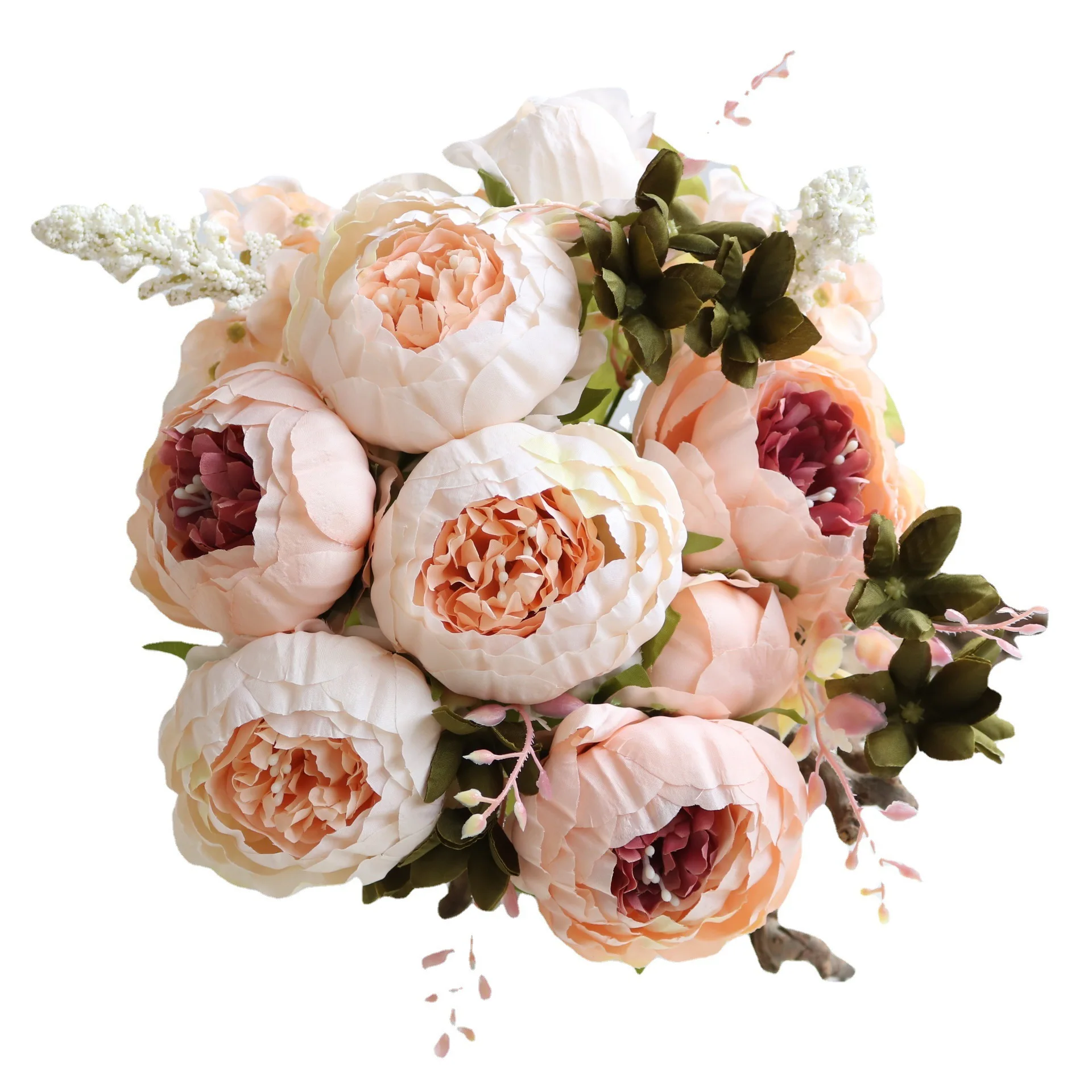 13 peony artificial  flowers European cored peony five-color  flowers wedding decoration autumn peony
