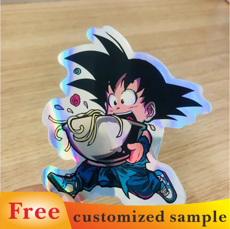 Custom Cartoon Anime Narutoes Holographic Car Stickers Free Proofing