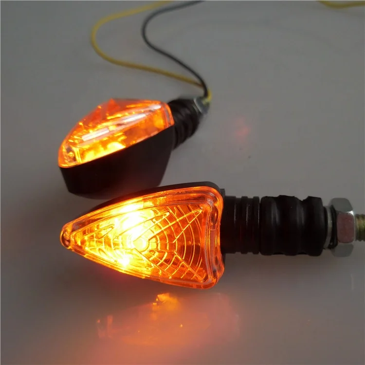 Scooter Motorcycle Flasher LED Motorcycle Turn Signal Indicator Blinker Amber Lamp 12V Universal Motorbike Turn Light