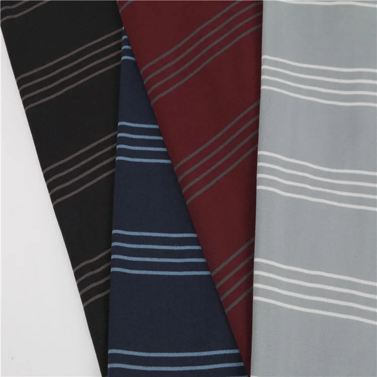polyester spandex (DTY) minky fabric auto stripe wicking finish and antibosis knitted single jersey fabric