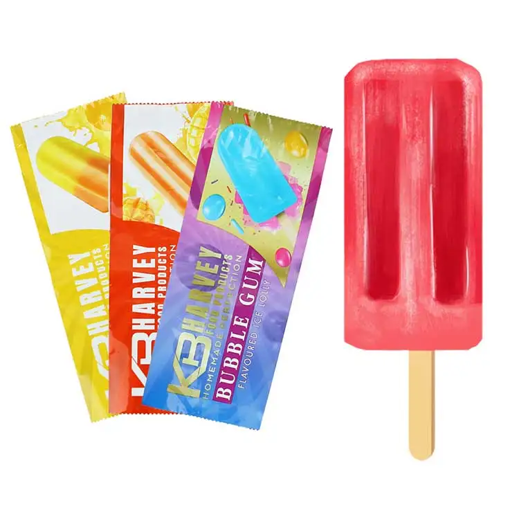 Custom packaging factory  custom printing ice cream popsicle ice ice lolly packing bag