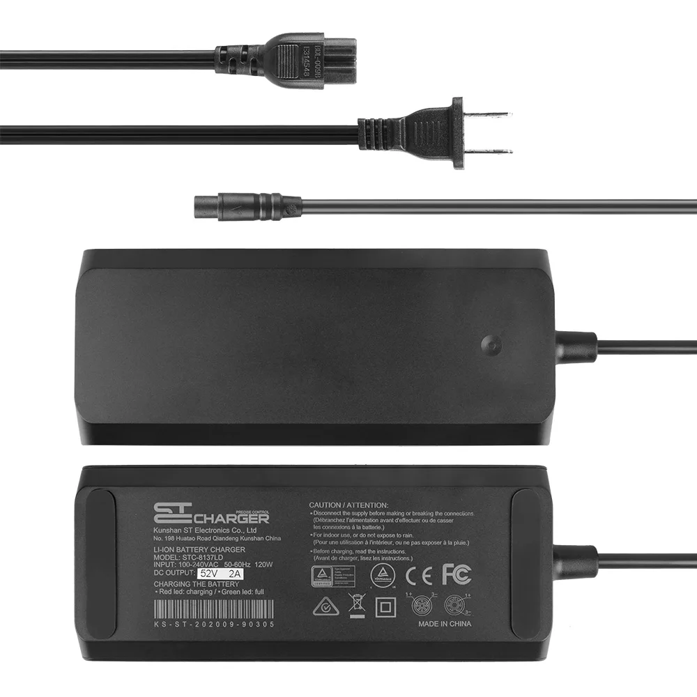 automatic 52 Volt 2A electric bicycle scooter motorcycle ST battery ebike charger