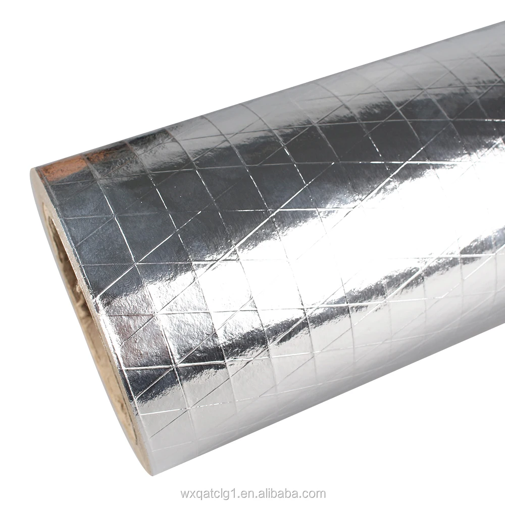 factory supplied Aluminum foil backed paper with scrim insulation facings FSKV or FKSV for glasswool and