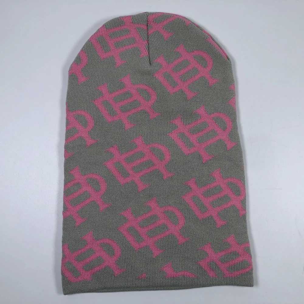 OEM fashion high quality acrylic knit unisex one hole full face masque winter ski mask for men custom  jacquard 2 colour balac