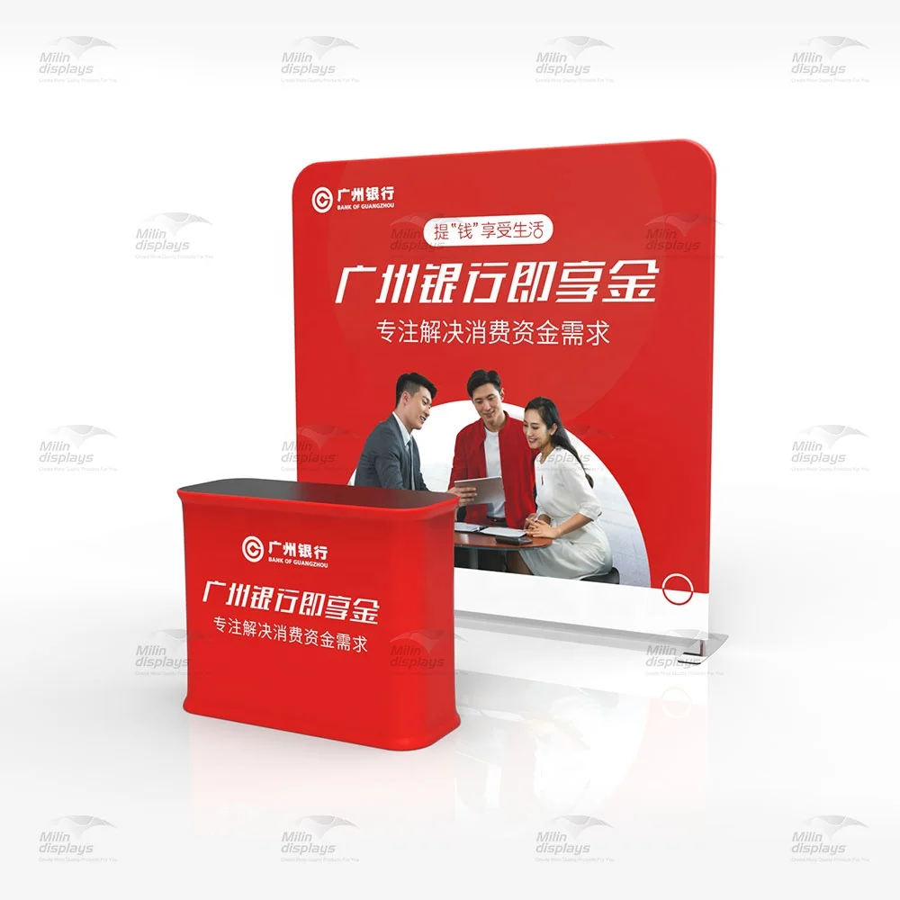 custom banner backlit backdrop wall display with stand