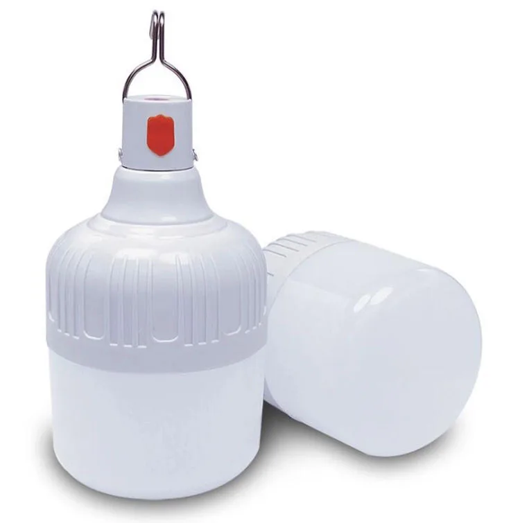 AC85-265V Outdoor Rechargeable Mobile Lamp Super Bright Portable Tent Market Hook Up Night Light Camping Emergency Light