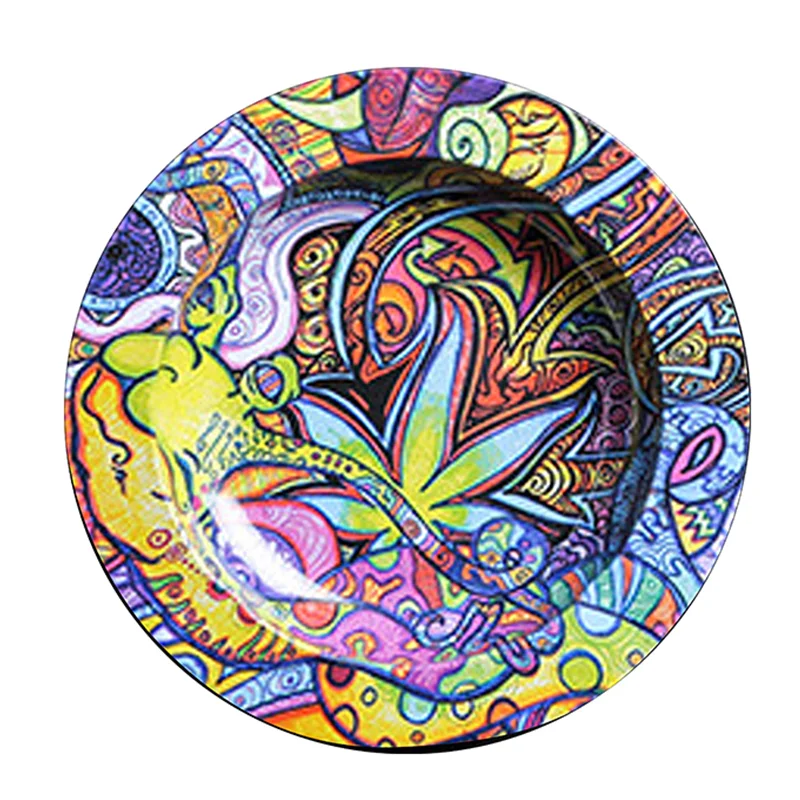  SHINY Smoke Shops Supplies Ready To Ship Custom Portable Cigarette Ash Tray Cigar Ashtray