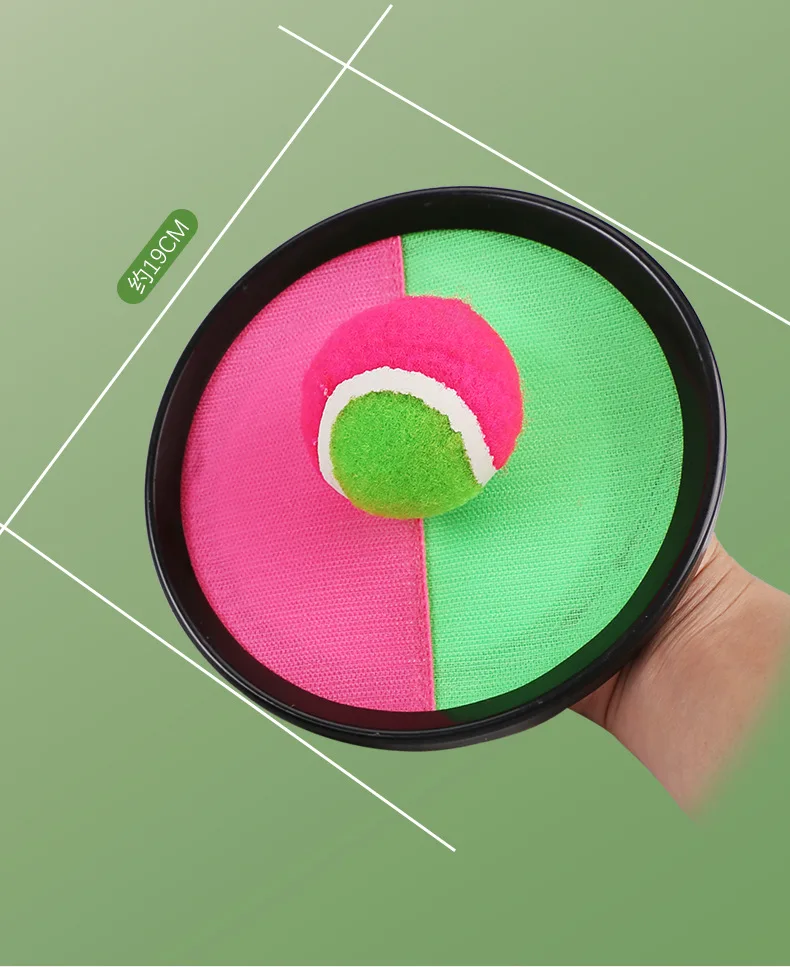 Toss Catch Ball Set Paddle Game throwing catching target sucker ball velcro sticky Nylon Catch Balls for kids toy