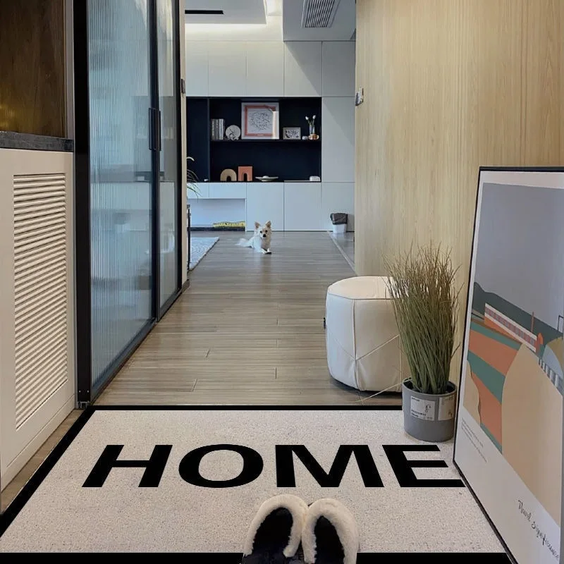 Digital Print PVC Coil Welcome Door Mat Non-Slip Soft Entry Way Rugs Floor Door Mat for Entrance