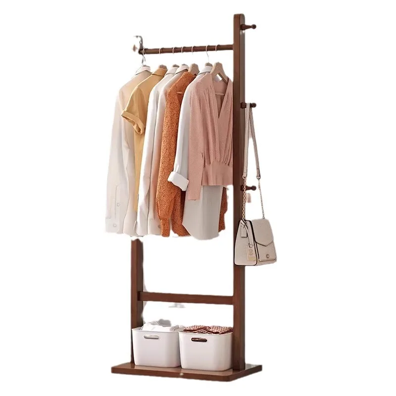 Wholesale wooden clothes rack bedroom furniture  modern clothes racks for hanging clothes