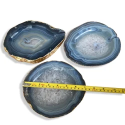 China Factory Wholesale High Quality Gemstone Agate Quartz Stone Coffee Table Tray