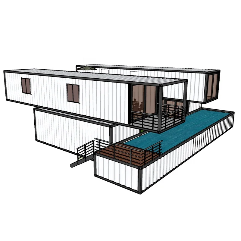 hot sale new design modified shipping container modular home mobile office prefabricated prefab houses container hotel of Hysun
