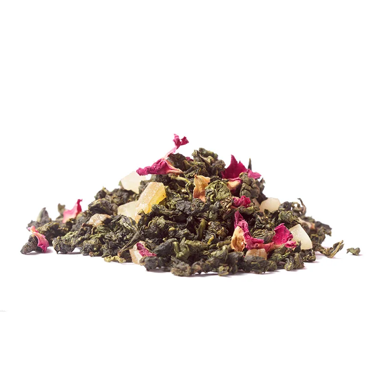Peach Flavored Tea Vanilla Honey Mint Mango Strawberry Fruit Infused Loose Leaf Hibiscus Herbal Tea Blend