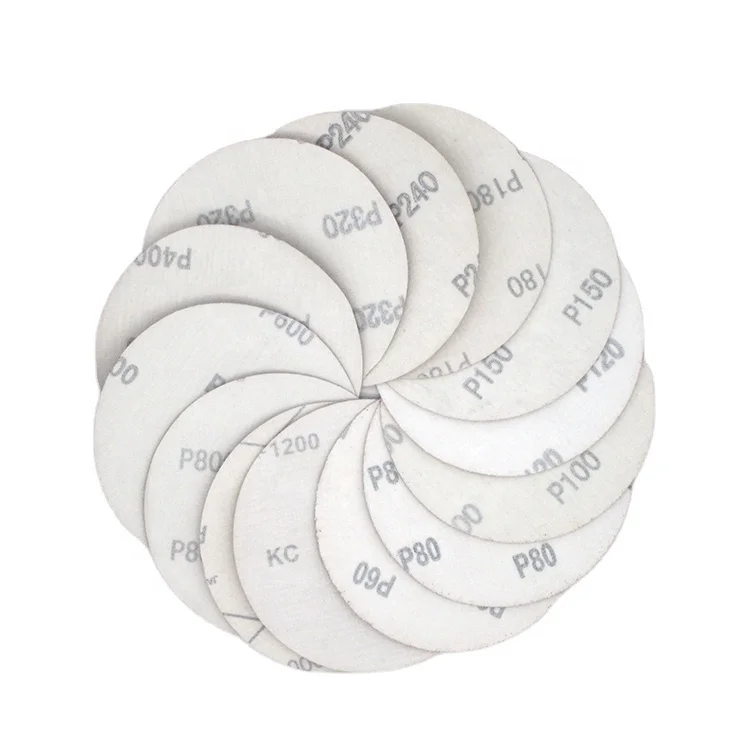 Round shape Sand paper Abrasive sanding disc 5 inch 8 holes for wood and car polishing Aluminium Oxide circle sanding disc