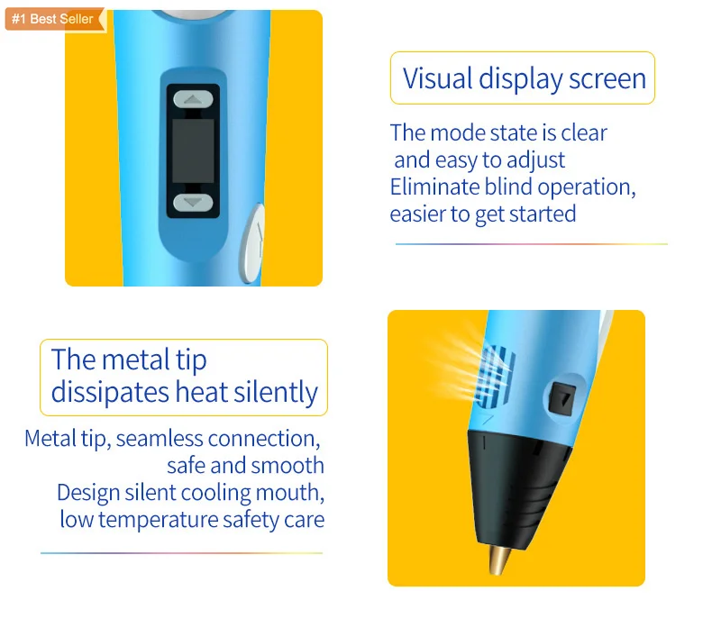 Jumon Hot Selling 3D Pen For Home School Use 3D Pen Diy Gift Kids Printing 3D Pen Doodler Printing