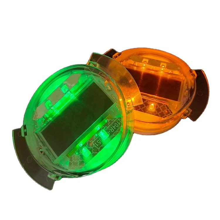 Blinking LED flashing markers cat eyes luminous light solar road stud embedded solar marker