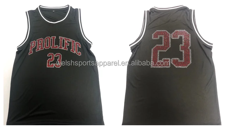 High quality wholesale custom design embroidery stitched team jersey basketball wear