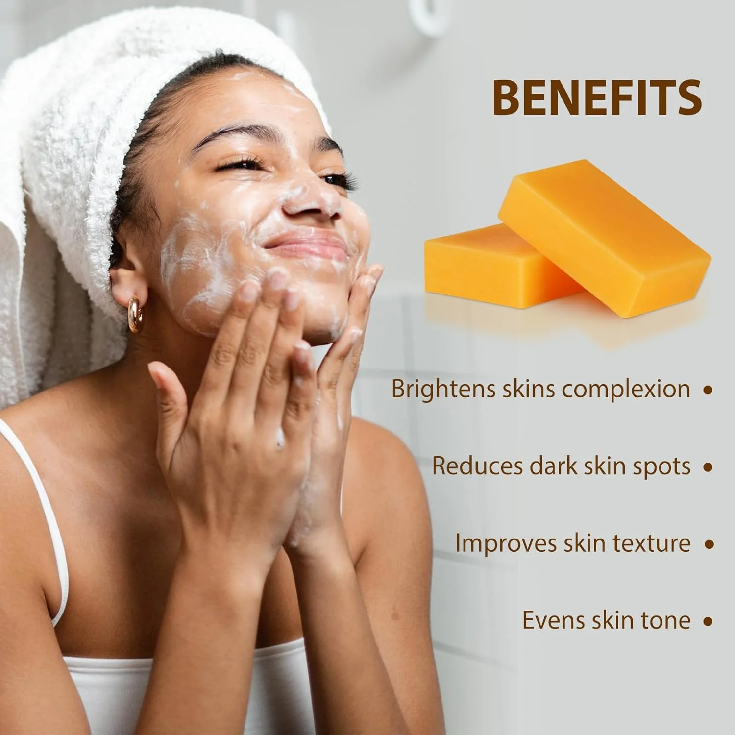 Custom Private Label LOGO Lemon Handmade Anti Acne Natural Moisturizing Whitening Tumeric Soap