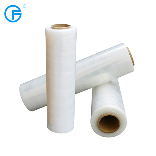 Top quality LLDPE raw material transparent stretch film with anti-puncture properties