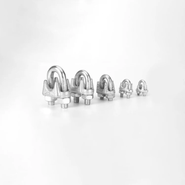 Wholesale 3mm - 26mm Rigging Hardware Galvanized Stainless Steel Din 741 Wire Rope Clip Cable Clamp