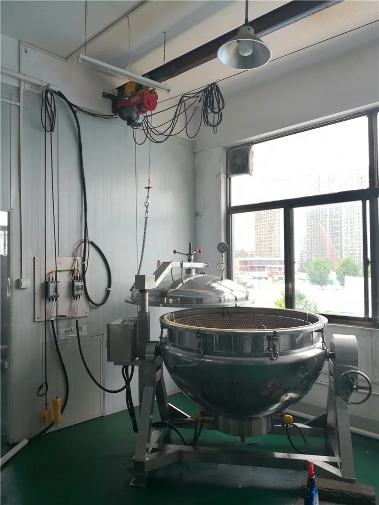 Electric Heating Tiliting And Mixing Type Jacketed Kettle Boiling Cooker