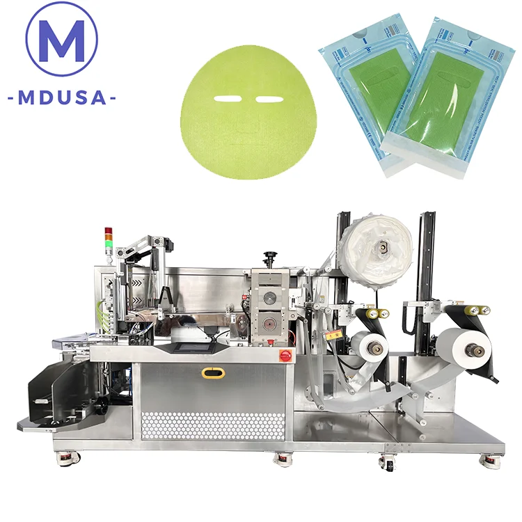 Automatic cutting, folding, and bagging machine for gauze folding machine 4 side sealing packing machine