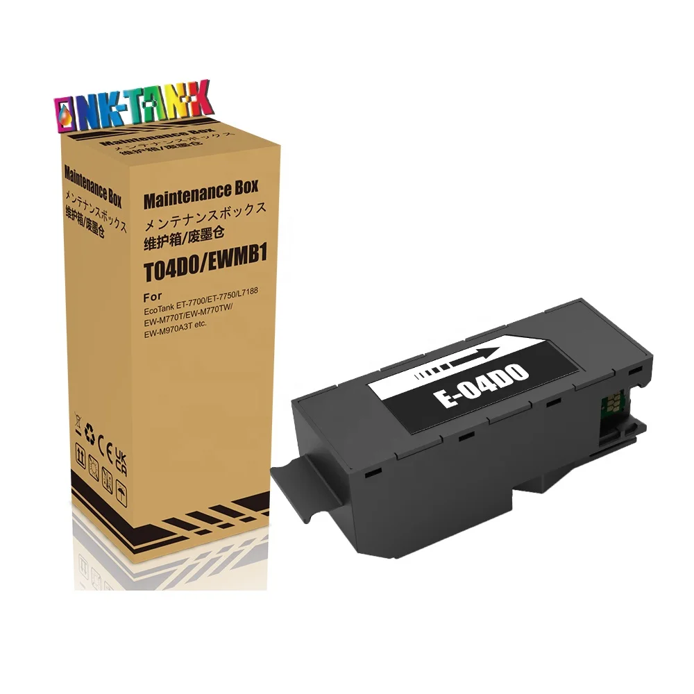 INK-TANK 04D0 T04D0 C13T04D000 EWMB1 совместимый чернильный обслуживания Коробка для Epson EcoTank ET7700 ET-7700 ET-7750 мусорный бак