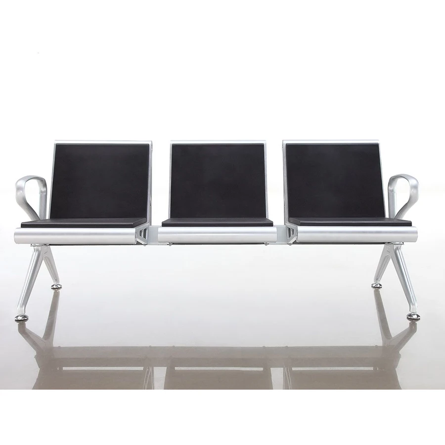 3-seater Public Waiting Chair Hospital Chair Hospital Furniture for Hospital and Air Port Commercial Furniture Contemporary Foam
