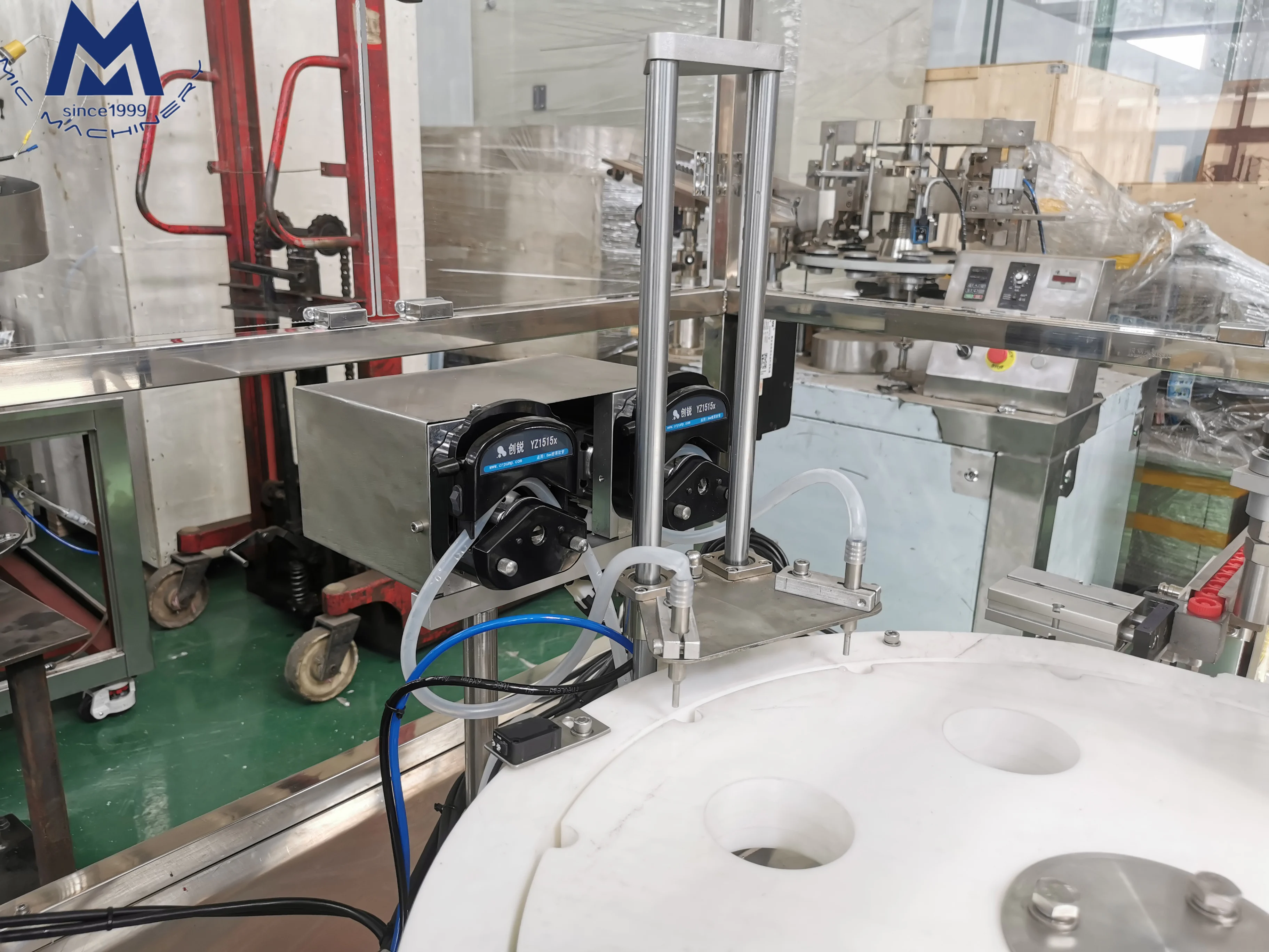 Automatic small vials antigen and capping test reagent tube pharmaceutical filling machine