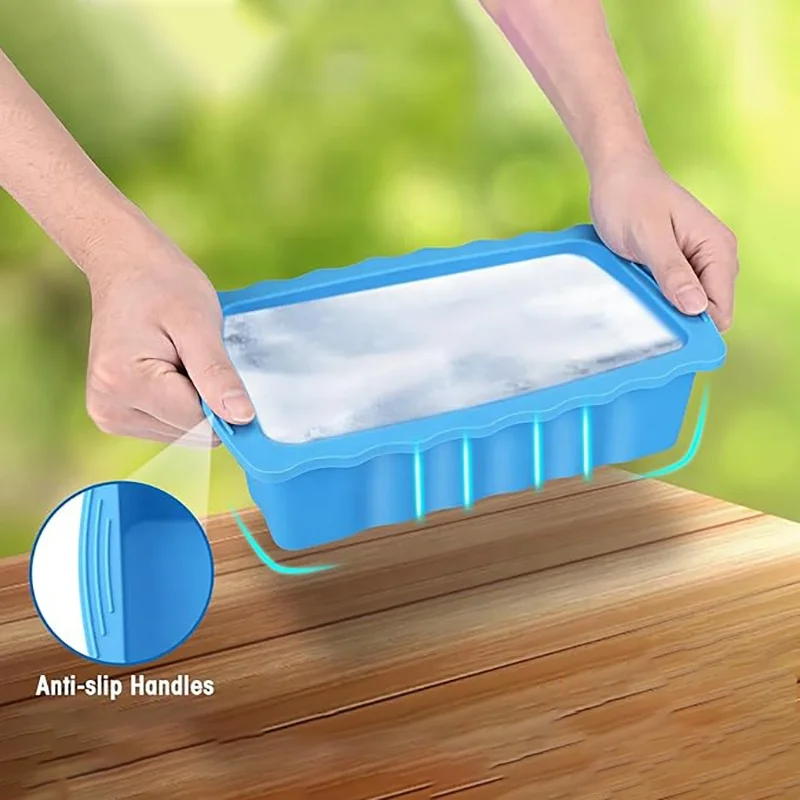 Custom Reusable Silicone Ice Cube Molds Big Ice Tray for Coolers &Ice Bath Tub Cold Plunge Water Chiller Accessories