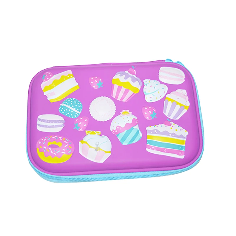 Large Capacity Hardtop New Design 3D Cartoon Cake EVA Pencil Case