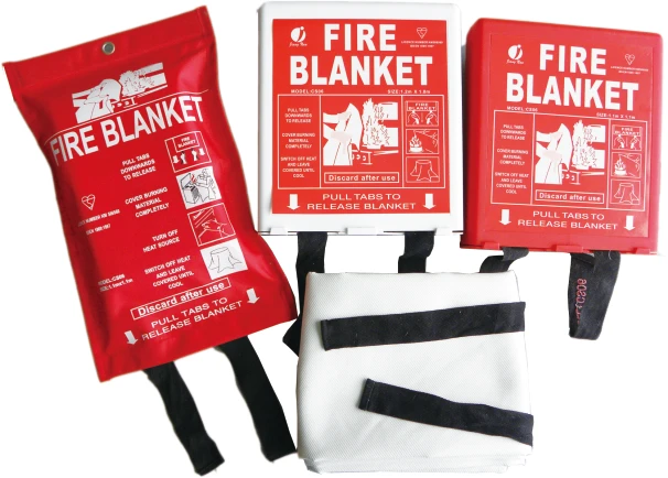 Fire Blanket with Silicone Coated in PVC hanging Bag fire Retardant Protection Fiberglass FIre Blanket for Sale