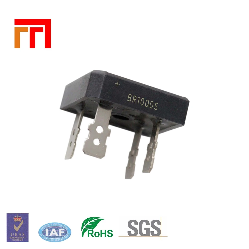 Множество электронных компонентов BR10005 мостовой выпрямитель 10A50V