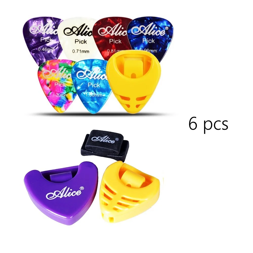 JELO YTK-2 6 pcs 0.46/0.70/0.81mm Color Celluloid Guitar Picks Plectrum Accessories for Ukulele Guitar Bass Parts & Accessories