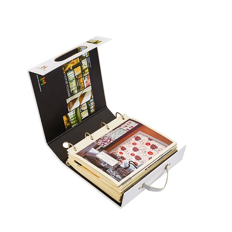 Modern Design Fashion Fabric Swatch Book Paperback Book Printing Textile Sample Books