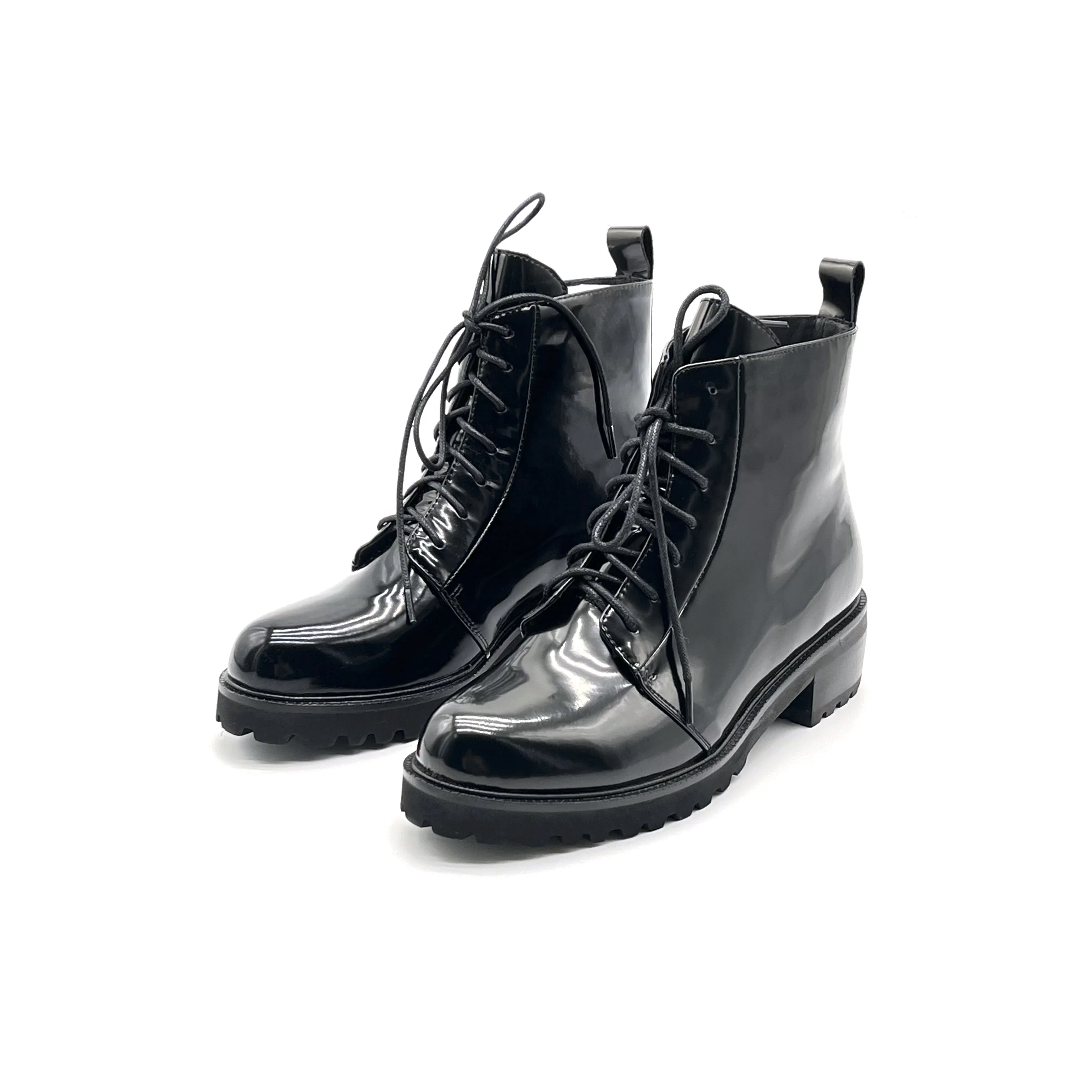 Wholesale High Quality Snow Boots Fashion Designer Lace Up Leather Boots Women Shoes