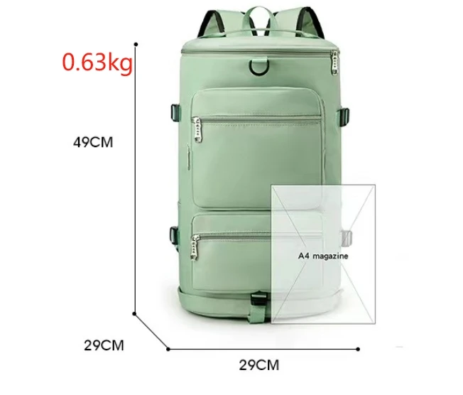 Multi Purpose Leisure for Men and Women Large Capacity Dry Wet Separation Fitness Bag Shoulder Short Distance Luggage Bag